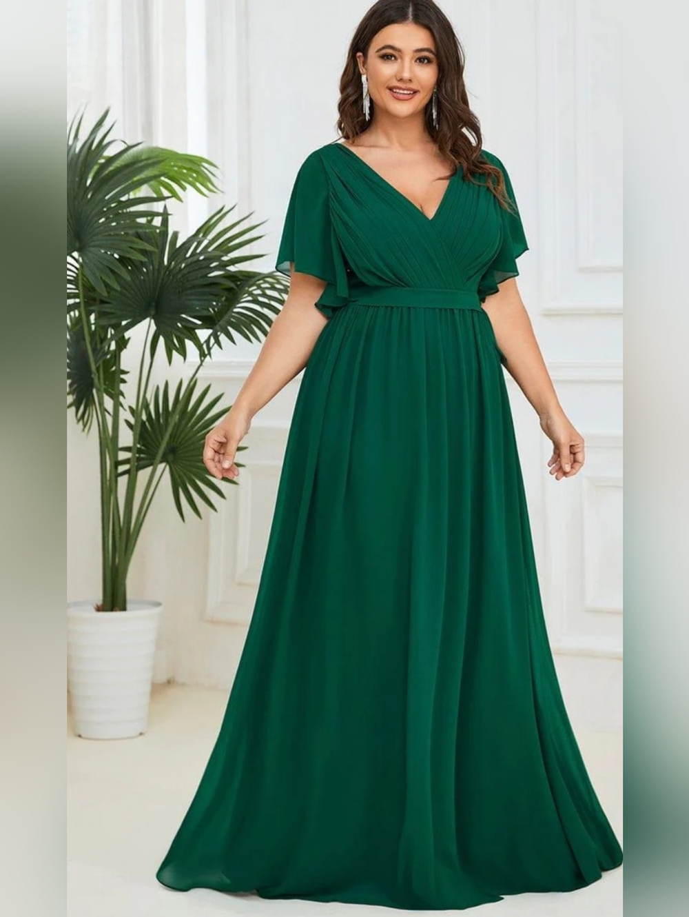 Ever Pretty Sheer Wrap Formal  Wedding Guest Special Occassion Maxi Dress